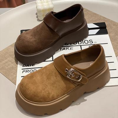 Loafer Schuhe Damen Flach Plateau Wildleder Lässig Sportschuhe Mode Kleid Frau Sneaker Herbst Gehen Gemütlich Zapatos Mujer