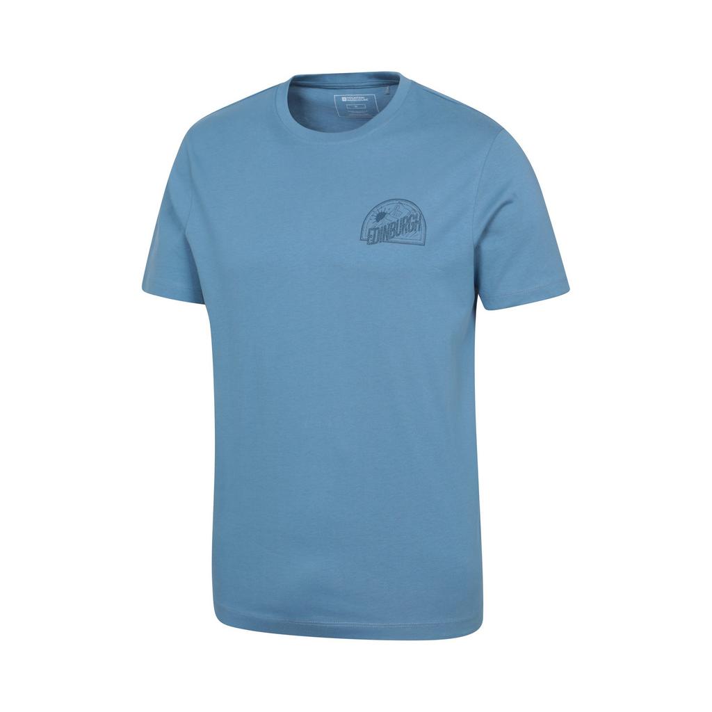 Mountain Warehouse Men's Edinburgh Text Short-Sleeved T-Shirt