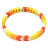 Trendy Gradient Rainbow Enamel Bracelet with Geometric Arrow Design for Women