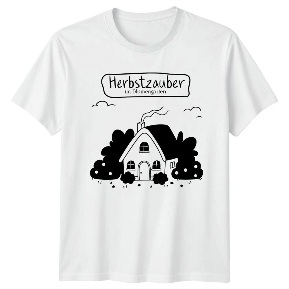 Herbstzauber Im BluUnisexgarten TShirt Autumn Cottage Gardening Gift For Him Her S