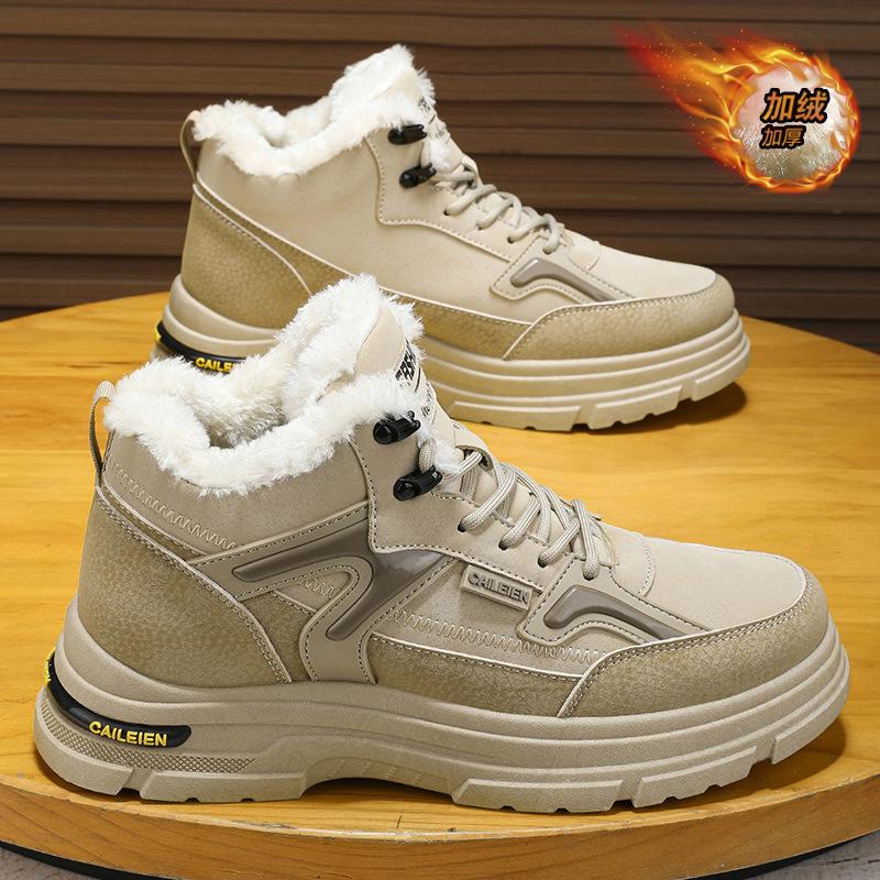 

Winter velvet high-top Martin boots thick-soled thickened warm cotton shoes short boots 39