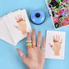Montessori Color Cognition Matching Finger Rings Toy For Children Parent-Child Interactive Table Game Gift For Kids XYZ