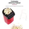 Small Popcorn Popper Machine Automatic Compact Design Fast Heating Oil Proof Snack Maker Plastic Texture for Kitchen