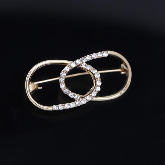 Sparkling Geometric Shape Rustproof Corrosion Resistant Stunning Visual Effect Shiny Waist Pin