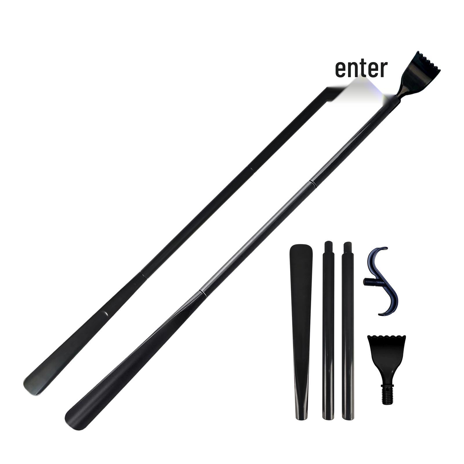 Multi-Functional Detachable Back Scratcher & Massager for Full Body Relief чёрный