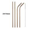 4Pcs Drinking Straw Reusable Straws Set High Quality Eco Friendly 304 Stainless Steel Metal Straw with Brush For 20/30oz Mug 5