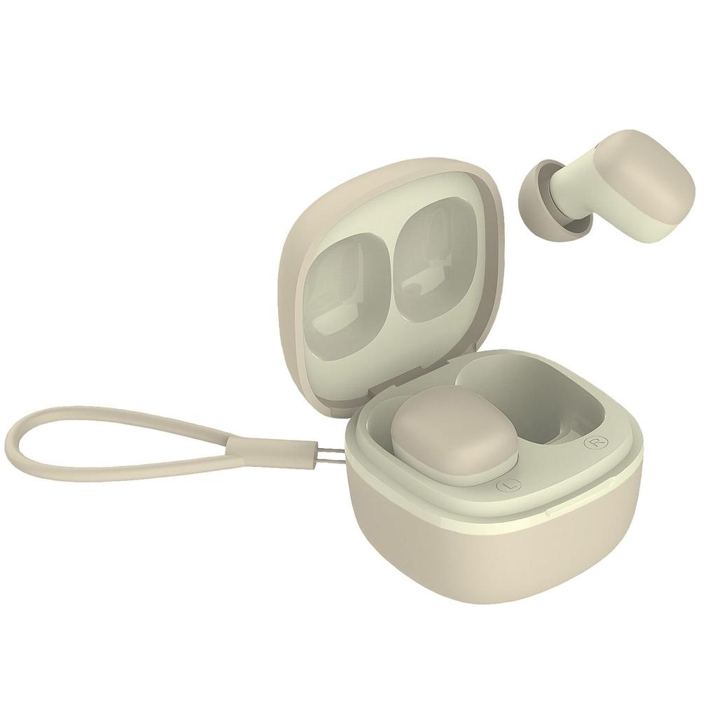 Kashimura AAC Mini Beige True Wireless Stereo Cute and Mini Enjoy great sound with ease for everyday NBL-123 Earphones Size! use.