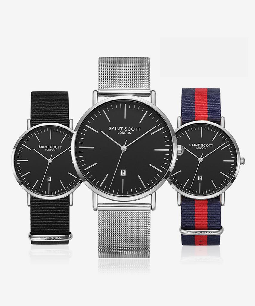 Seinteuseukoteuleondeon Juventus Date Mesh Watch + Choose 1 Of 2 Nato Bands / St5113M-Sbs