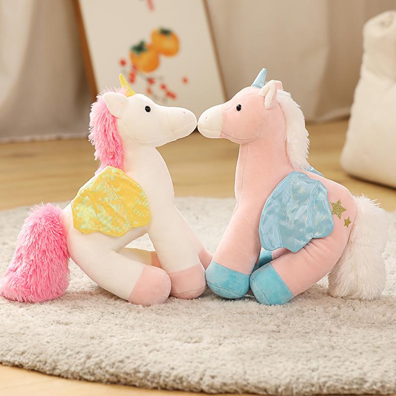 30cm Soft Unicorn Plush Horse Toy Baby Appease Sleeping Pillow Doll Animal Stuffed Plush Toy Birthday Gifts for Girls Children