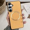 For Samsung Galaxy S25 Case Drop-Proof TPU+Cloth Back Phone Cover Compatible with MagSafe