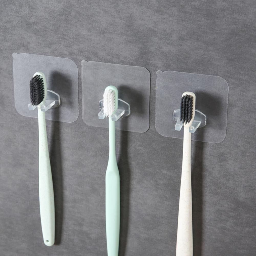 

2/4pcs Toothbrush Holder Automatic Toothpaste Dispenser Punch-free Bracket Storage Tooth Brush Rack Bathroom Accessories 4pcs