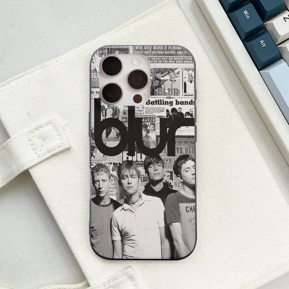 Rock Band B-Blur Corrugated Stripe Phone Case For IPhone 17 16 15 14 13 12 11 Pro Max Plus Pro Shockproof Cover