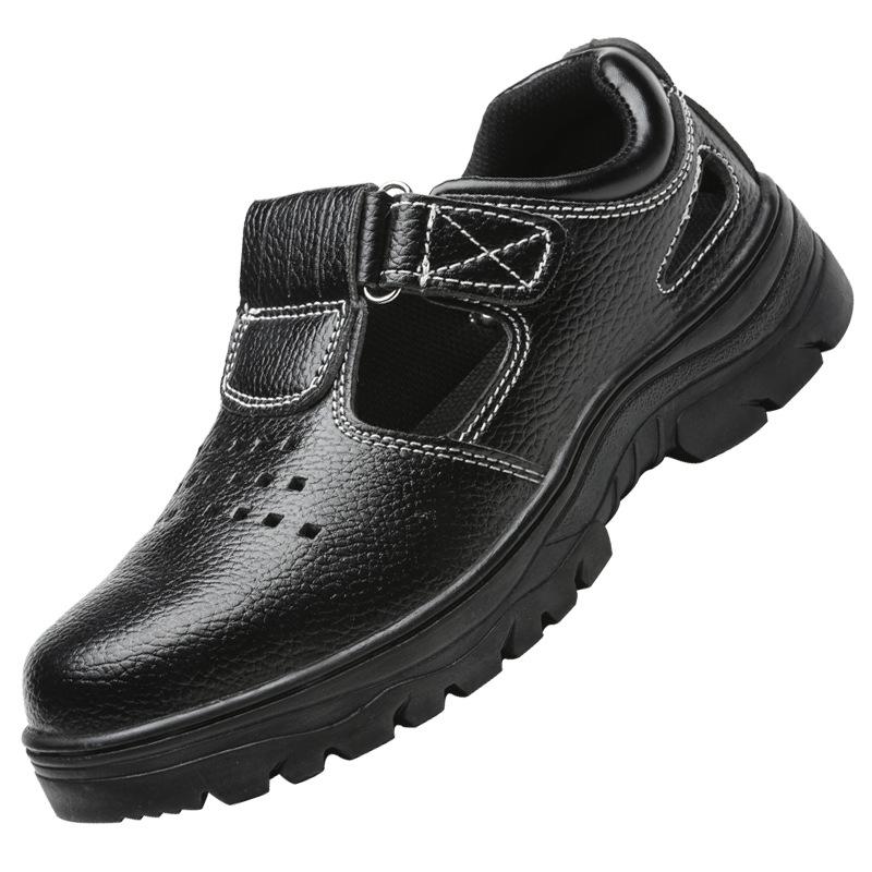 Labor Insurance Shoes for Men and Women, Anti-smashing and Anti-piercing Protective Work Shoes, Lightweight and Wear-resistant Large-hole Sandals