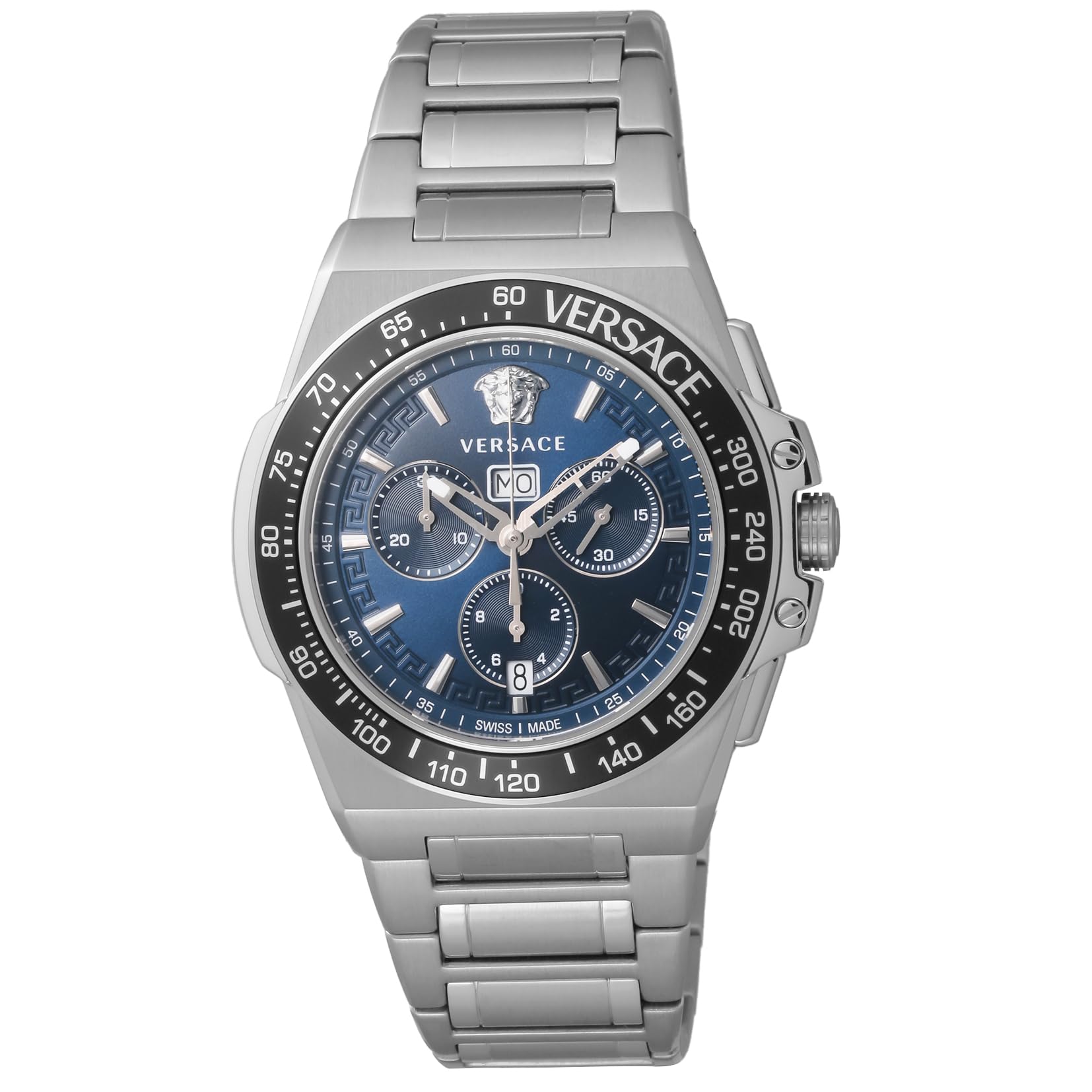 

Casual Watch Greca Extreme Chrono VE7H00423 Silver [Versace] Men s [Item] синій