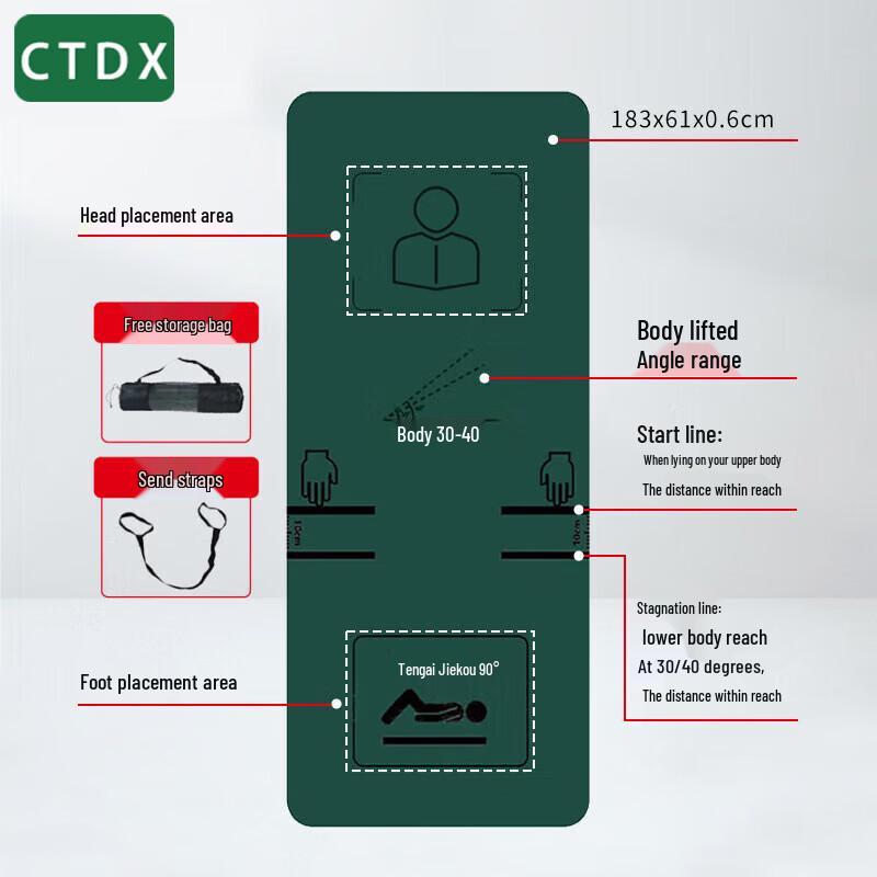 CTDX Sit-up and Abdominal Training Mat