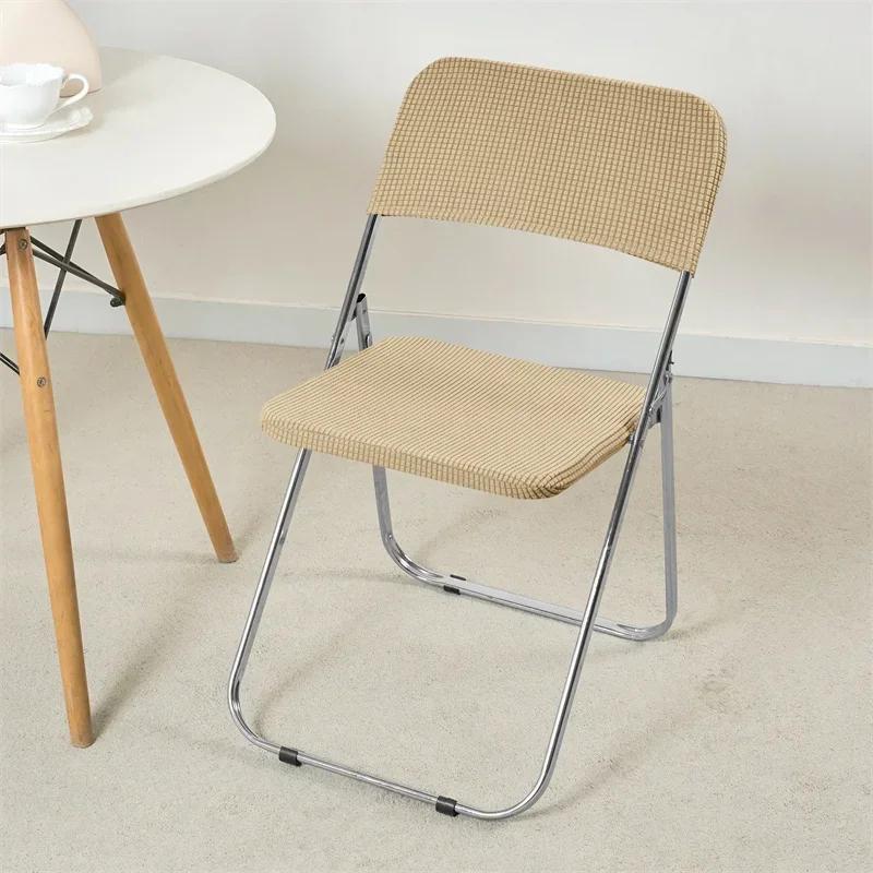 Stretch Party Banquet Chair Covers Polar Fleece Folding Chair Cover for Wedding 2pcs/set Spandex Dining Room Chairs Slipcovers