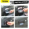 TESIN Car Door Handle Bowl Decoration Cover Stickers for Suzuki Jimny 2007-2012 2013 2014 2015 2016 2017 Exterior Accessories