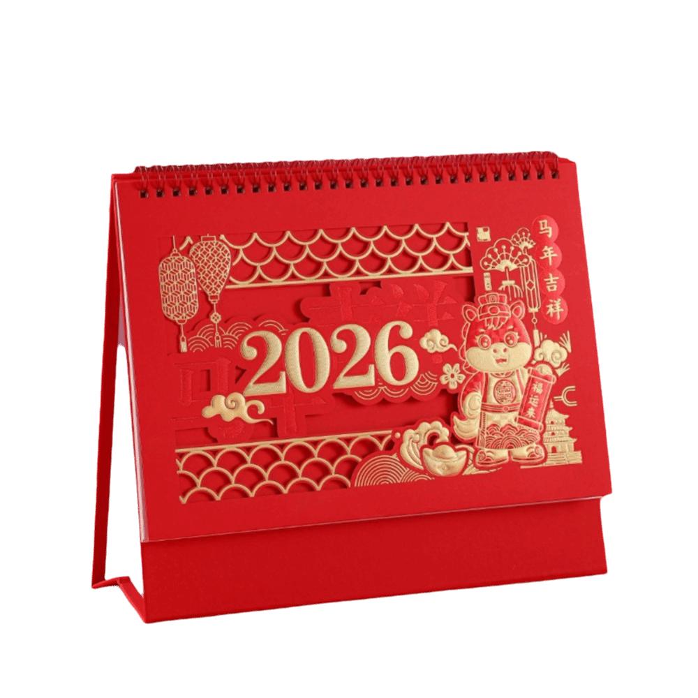 Zodiac Standing Flip Desk Calendar Traditional Desk Planner Festive Calendar Table Calendar  Office