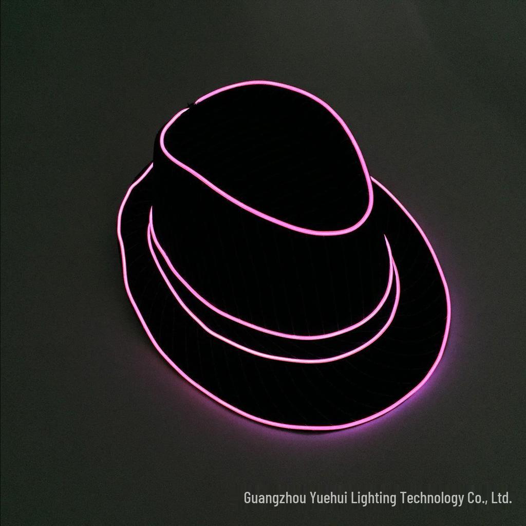 LED Light-Up British Style Jazz Top Hat - Flashing Festival & Masquerade Party Prop