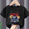Hot Sale Teddy Bear Print  Childrens Clothing Tshirt Clothing Summer Casual Funny  Boys Baby Girls Tshirt Clothes Kids