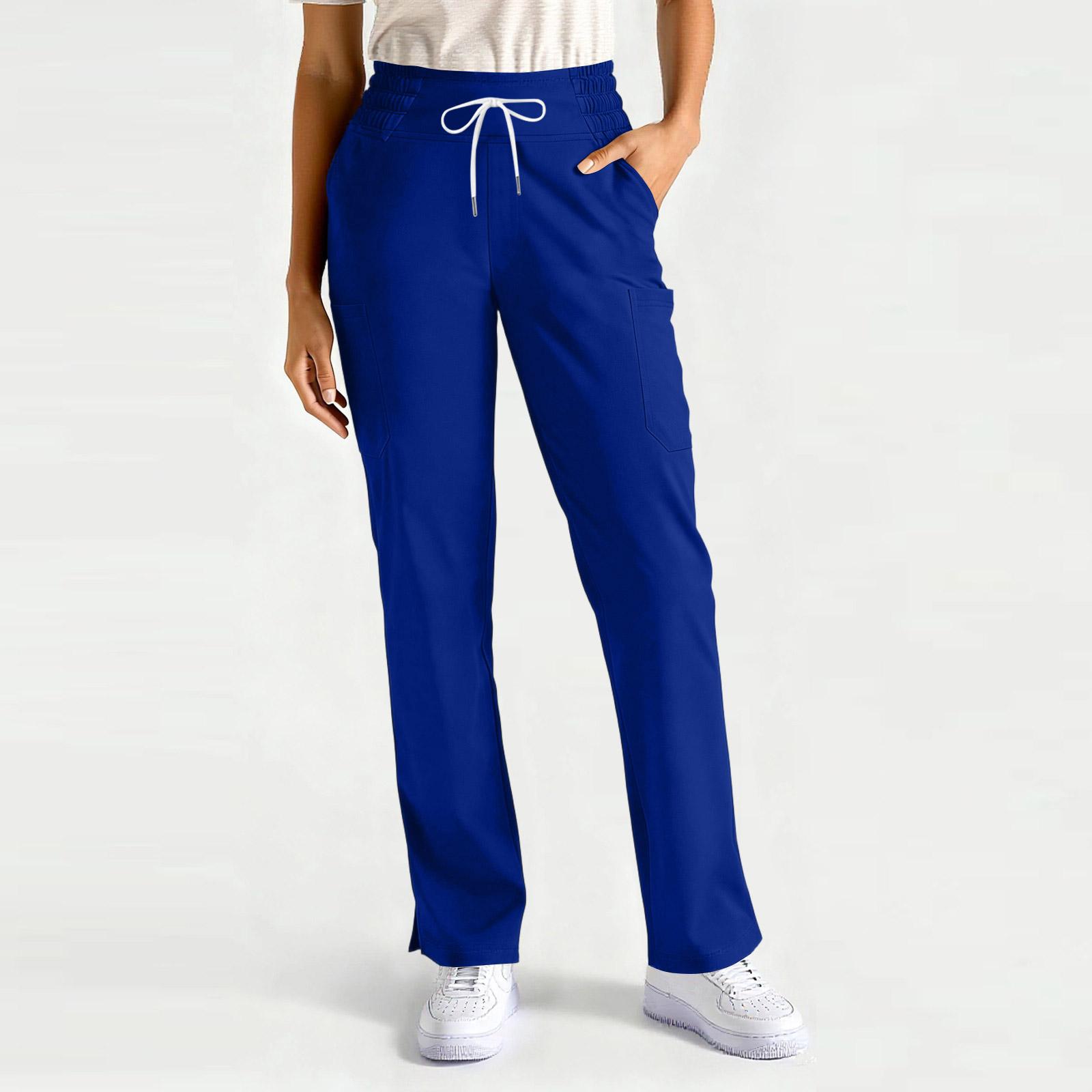 Damen Freizeithose/Pflegehose, Leicht, Farbe, Mit Seitentaschen S blau
