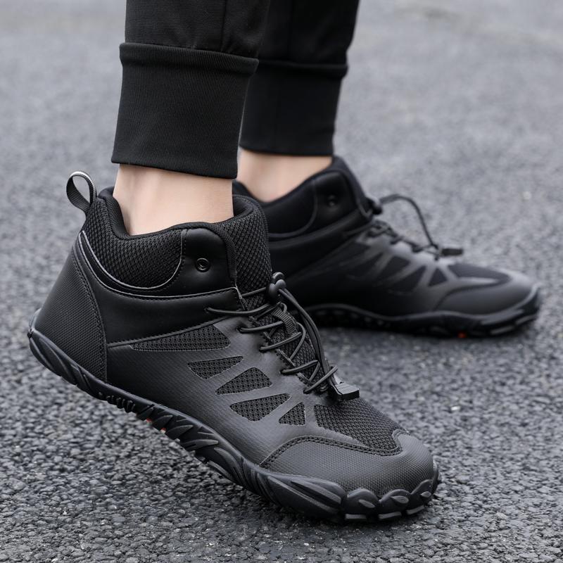 High-top Cotton Shoes Winter Hiking Sneakers Anti-slip Men Women Outdoor Trekking Camping Shoes Elastic Climbing Shoes