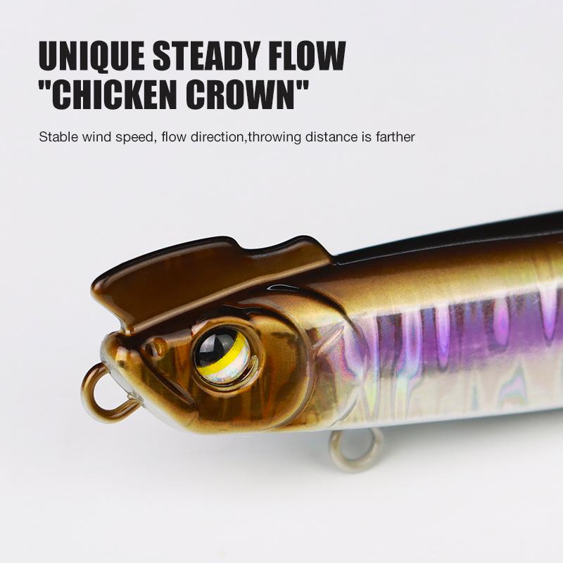 Spicy Wild Chicken Slow-Sinking Pencil Lure: Long Cast for Half Stick