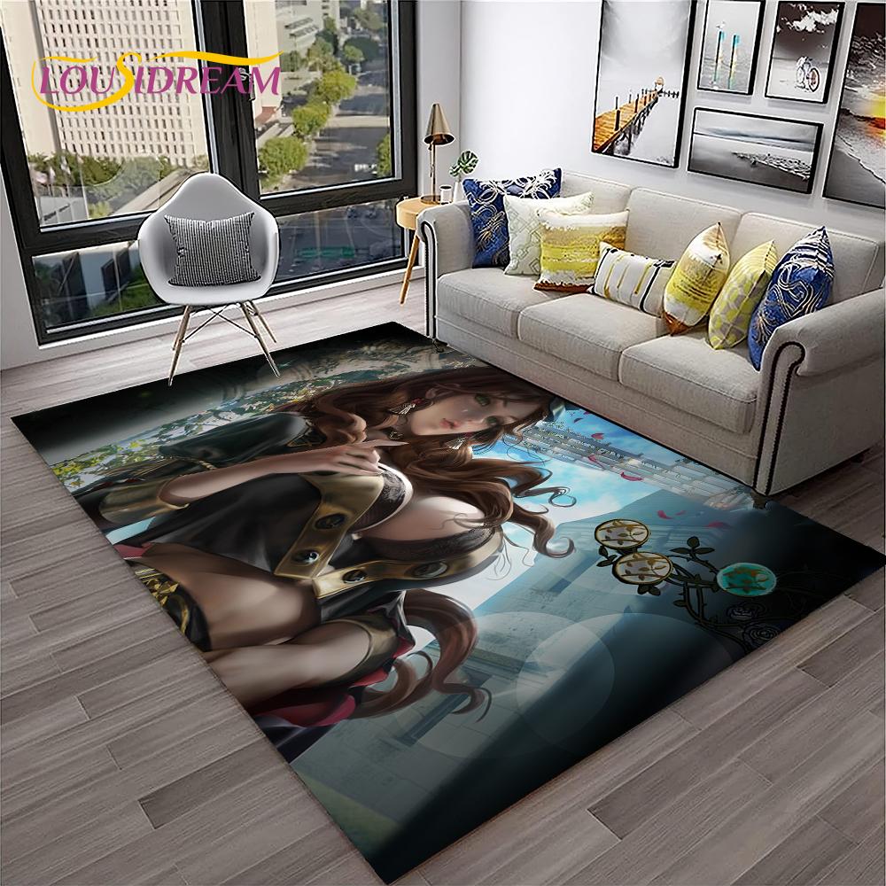 3D Anime Postać z Gry Seksowna Koronka Dziewczyny Kreskówkowy Dywanik Dywan do Domu Salon Sypialnia Sofa Wycieraczka Dekoracja, Dywan Obszarowy Mata Antypoślizgowa