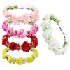 Flower Wreath Headbands Flower Crown Bride Hairband Fashionable Hair Accessories for Holiday Festivals and Parties