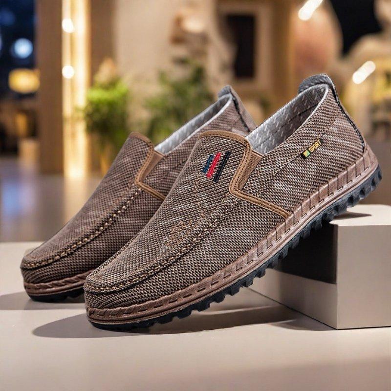 Men Shoes Breathable Mesh Flat Casual Shoes Lightweight Comfort Walking Sneakers Tenis Loafer Shoes