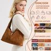 New Winter Women's Natural Suede Leather Bags Female Soft Cowhide Durable Crossbody Shoulder Bag Ladies Fashi Commute Handbags