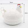 Nuovo Delizioso Bollitore per Uova a Forma di Pollo Vapore Uova 4 Uova 1Uovo Microonde Cuoci Uova Strumento di Cottura Accessori da Cucina