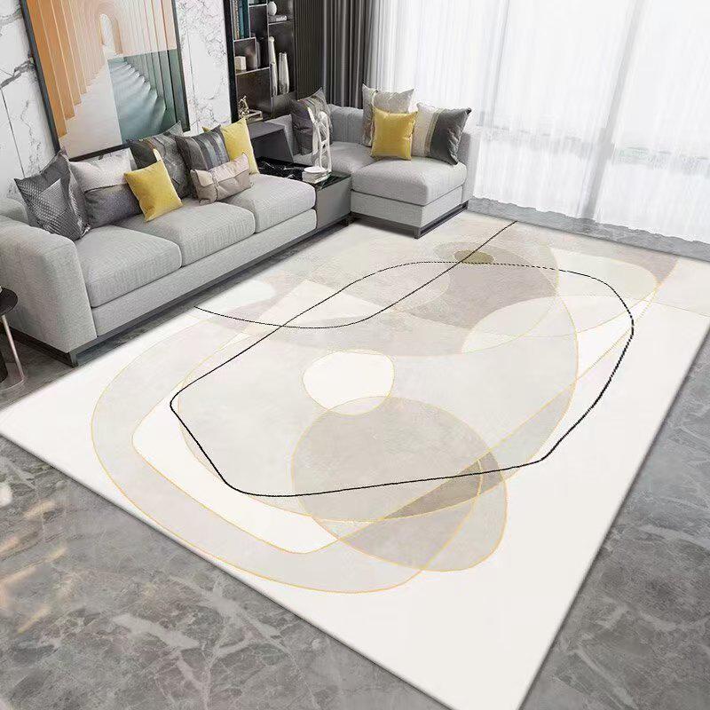 Nordic Winter Classic Imitation Cashmere Living Room Rug for Large Areas