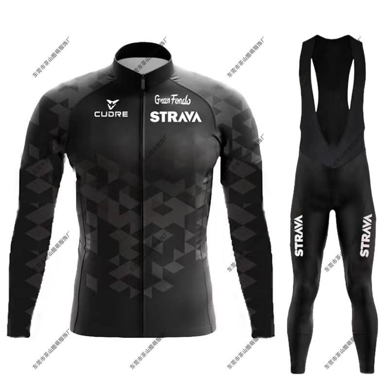 Quick Dry Cycling Jersey Set Long Sleeve Road Bike Bicycle Wear Winter Men Women