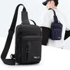 Men's Casual Sports Chest Sling – Durable Nylon Crossbody Bag with Multiple Compartments for Outdoor Carry