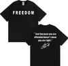 Prayers Up for Charlie Kirk Freedom T Shirt Men's Clothing Harajuku Y2k High Street T-shirts Man Casual Comfort Tshirt