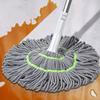 Easy Hands-Free Self-Wringing String Mop for Versatile Wet and Dry Rotary Cleaning - Living Room, Bedroom, Toilet, Kitchen, and Floor Surfaces
