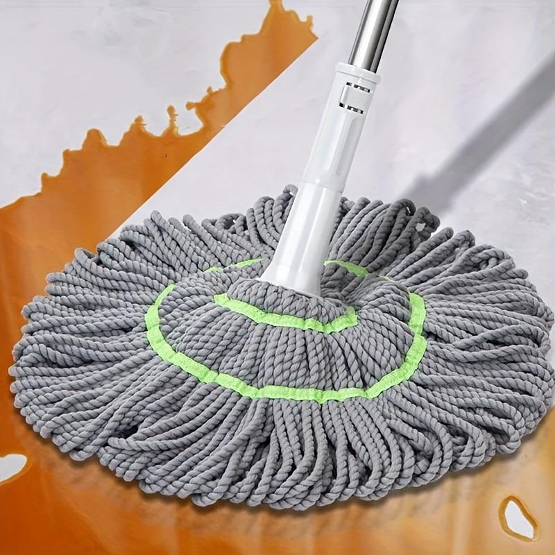 Easy Hands-Free Self-Wringing String Mop for Versatile Wet and Dry Rotary Cleaning - Living Room, Bedroom, Toilet, Kitchen, and Floor Surfaces
