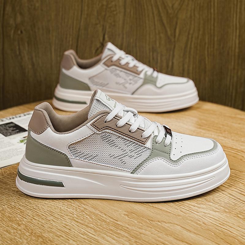 

Мужская обувь 2024 Весна Новые универсальные модные дышащие удобные повседневные маленькие белые туфли Нескользящие спортивные туфли для сноуборда 39