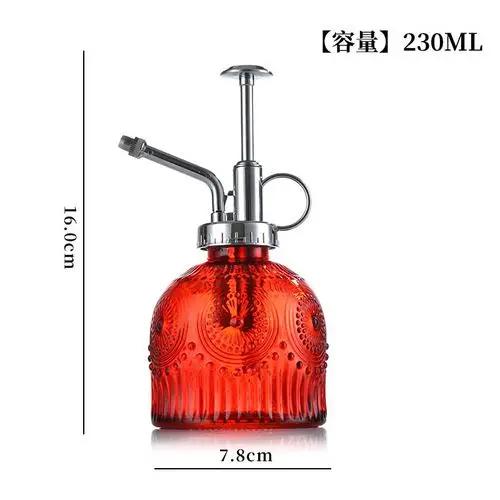 Gießkanne aus Glas im europäischen Stil, farbenfrohe Prägung, Haushaltsgießkanne, Gießkanne, Sukkulenten, Gartenarbeit, Dekoration