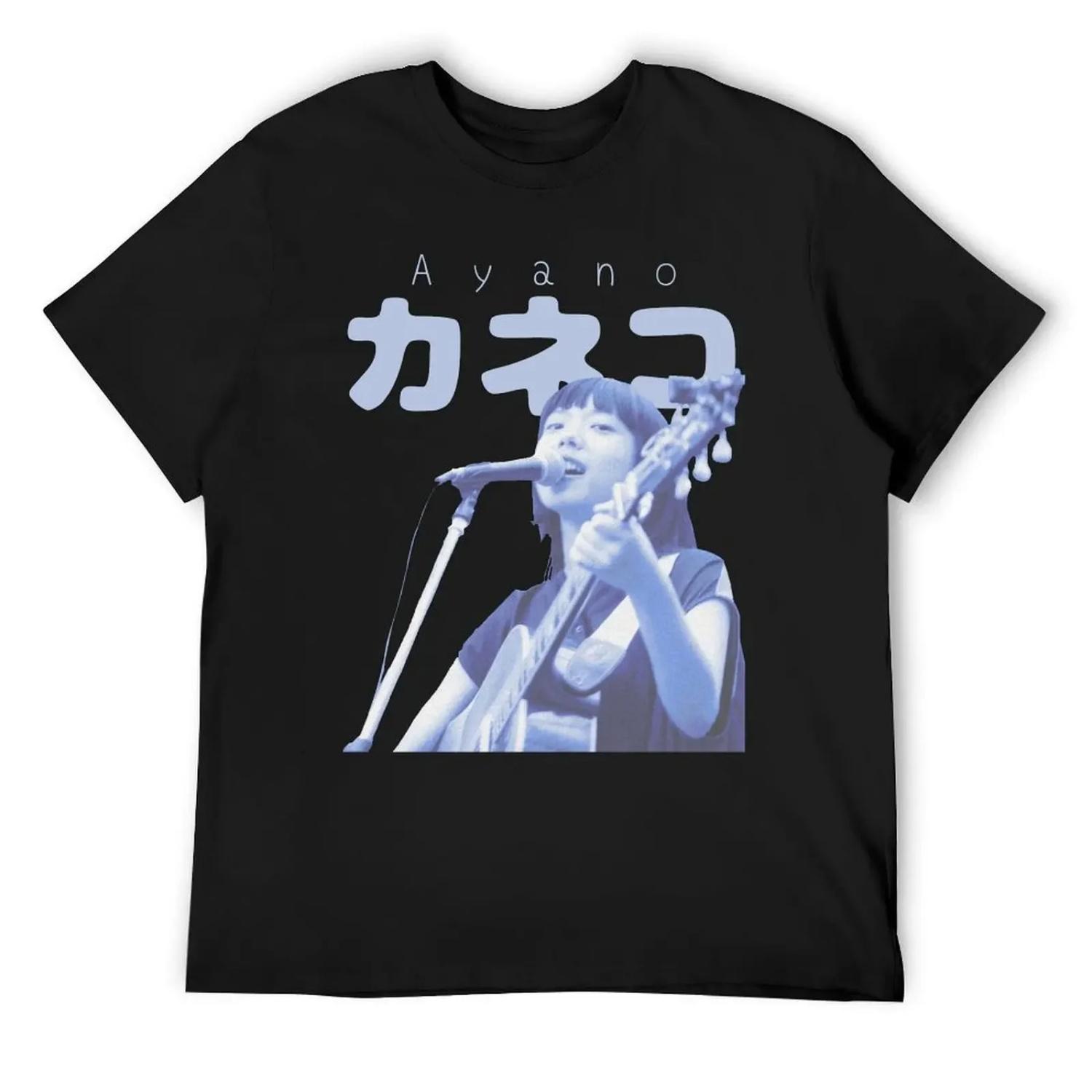 Ayano Kaneko_ 70s Blue T-Shirt cute clothes tops custom t-shirts plus sizes t shirt men S