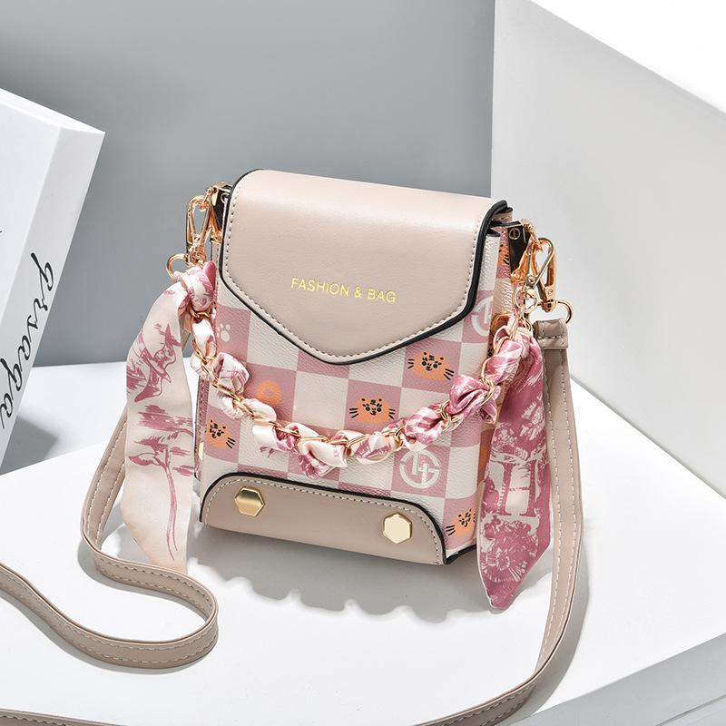 Mobile Phone Bag Women s New Summer Fashion Mini Bag Fashion Single Shoulder Crossbody Good-looking Suitable Daily Collocation mini bag бежевый