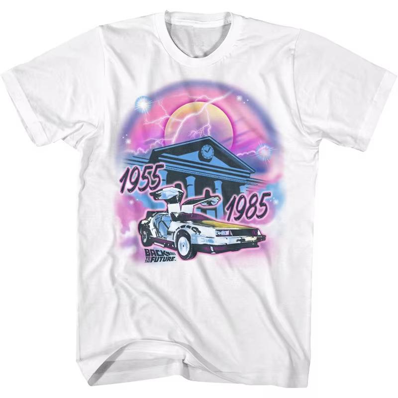 New Summer Back To The Future Movie Motorcycle Summer Unisexs Tshirt Unisexs Tshirt Adult Childrens Parents Tshirt