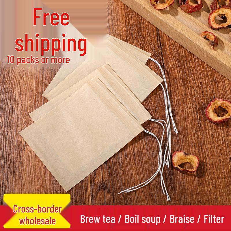 Herbal Tea and Spice Filter Bags - Drawstring Disposable Brewing Bags for Tea, Coffee, and Decoctions. 5*7cm;100 pcs
