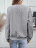 2024 Autumn/Winter European & American Casual Zipper Neckline Long Sleeve Women's Sweatshirt