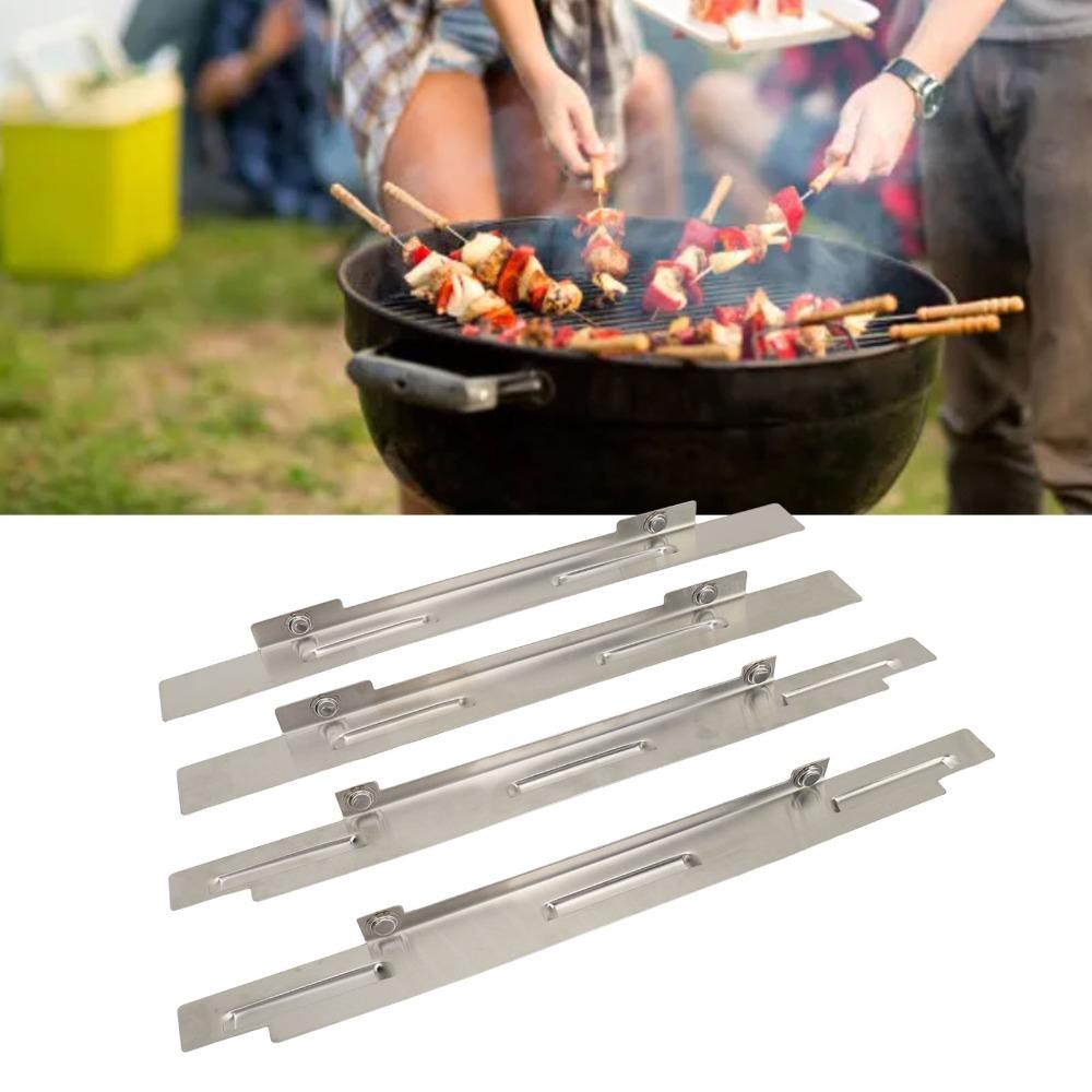 4 Pcs Stable Combustion Stainless Steel Wind Guard Wind Guard Shield Flat Top Griddle