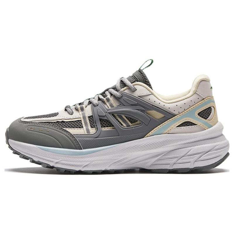 Anta AT955 Износостойкие Низкие Беговые Кроссовки Женские Черно-Бело-Серые Кроссовки 922345598-4 39