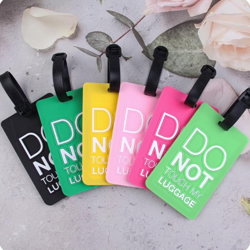 New Cartoon Cute Letters Luggage Tags for Suitcase Fashion Print Baggage Tags Boarding Pass Name Id Address Lable Travel Tag