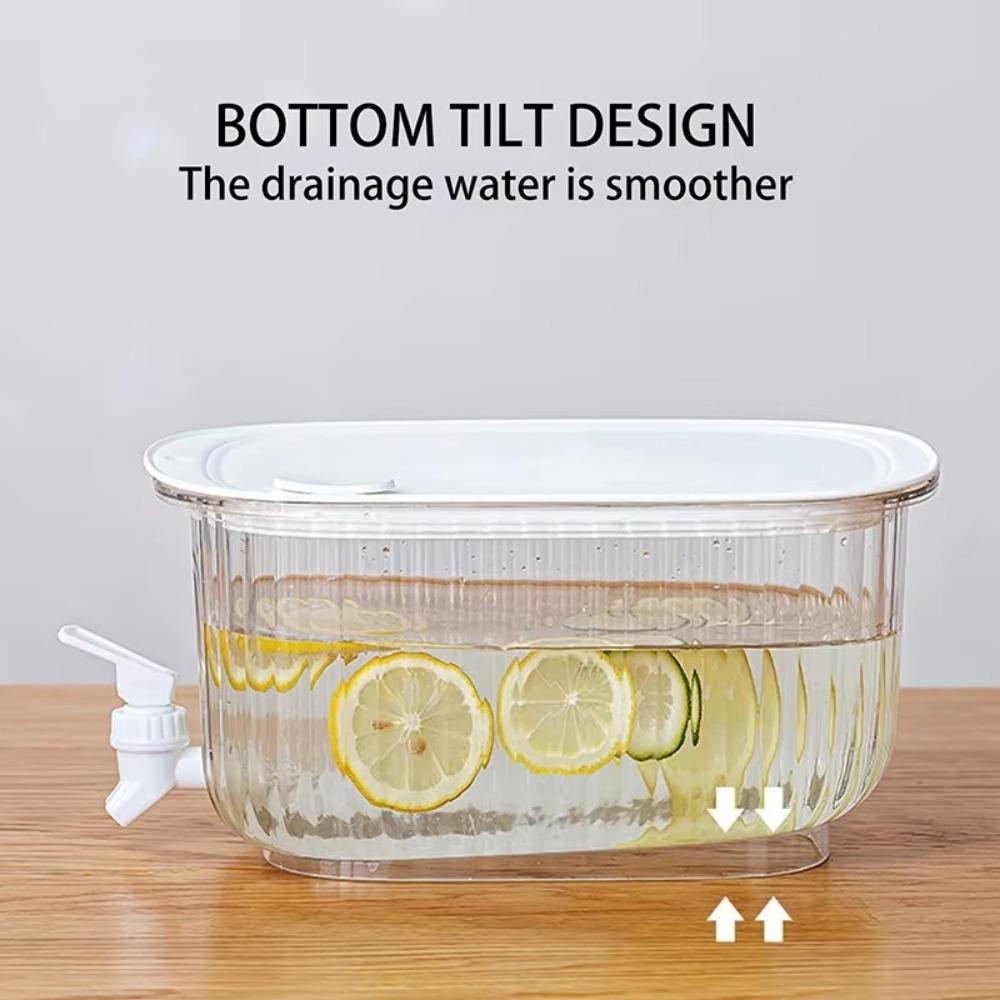 with Faucet Kettle Cold Water Bottle High-capacity Fridge Can for Drink Drinkware