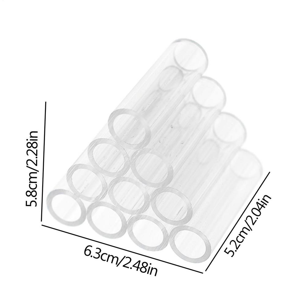 Shrimp Breeding Tube, Transparent Acrylic Crystal Shelter House for Fish Tank Tube Aquarium Shrimp Cave Breeding Habitat Pipes